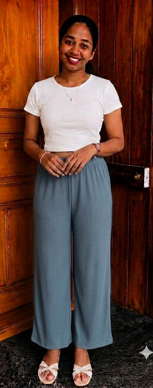 Gemini_Generated_Image_8g43xr8g43xr8g43 (1) Palazzo Pant-light blue - Image 1