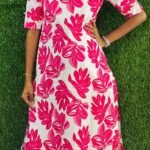 Slitted Top Plus Bottom Pink