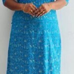 Slitted Top Plus Bottom Blue