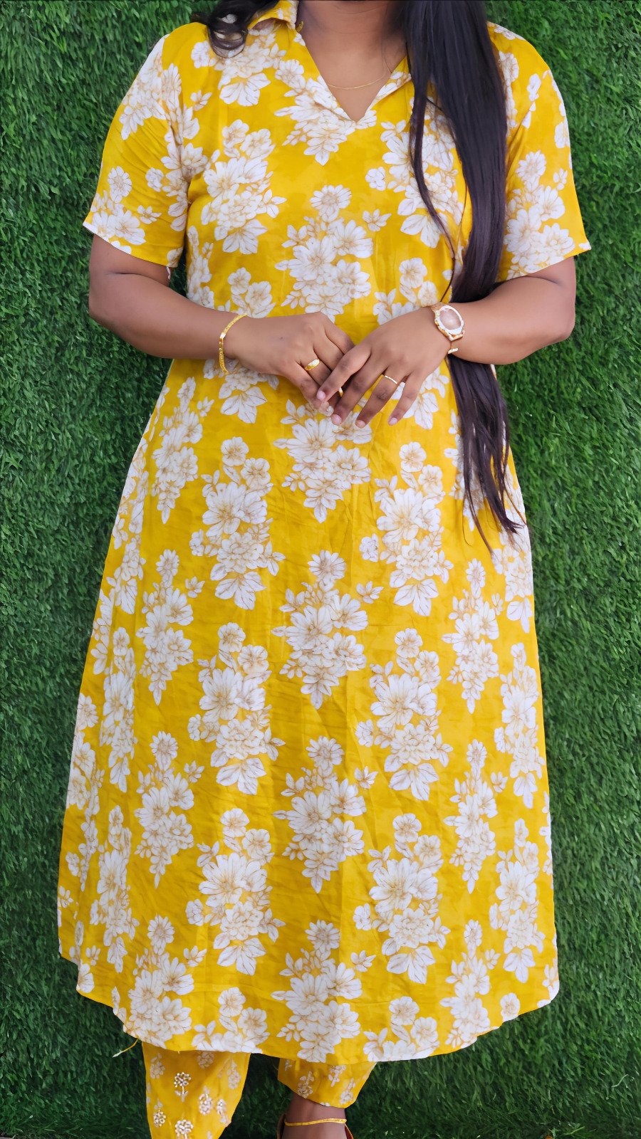 WhatsApp Image 2025-12-15 at 6.30.48 PM(1) A Line Top Plus Bottom Yellow - Image 1