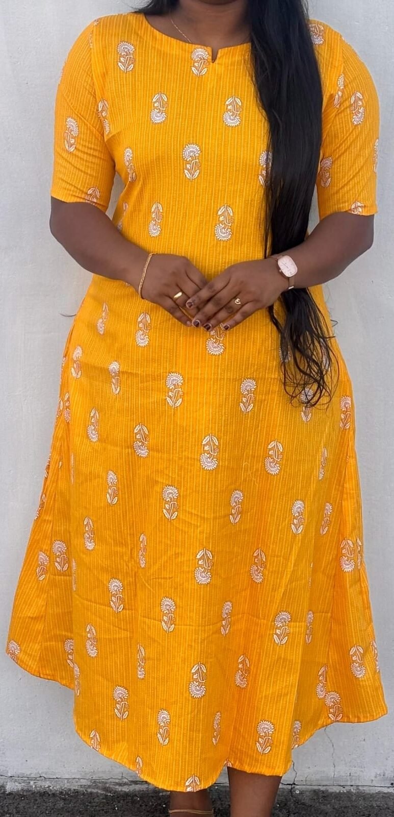 WhatsApp Image 2025-12-16 at 3.05.21 PM A Line Top Yellow - Image 1