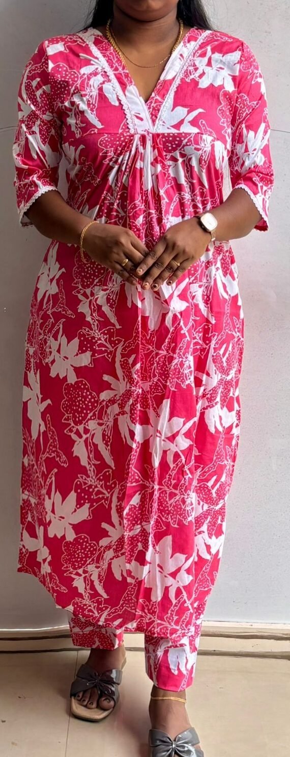 WhatsApp Image 2025-12-19 at 12.21.42 PM A Line Top Plus Bottom Peach - Image 1