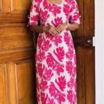 Slitted Top Plus Bottom Pink with lining