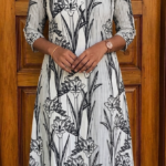 A- line top with lining&pocket -white