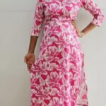 Slitted Top Plus Bottom Pink