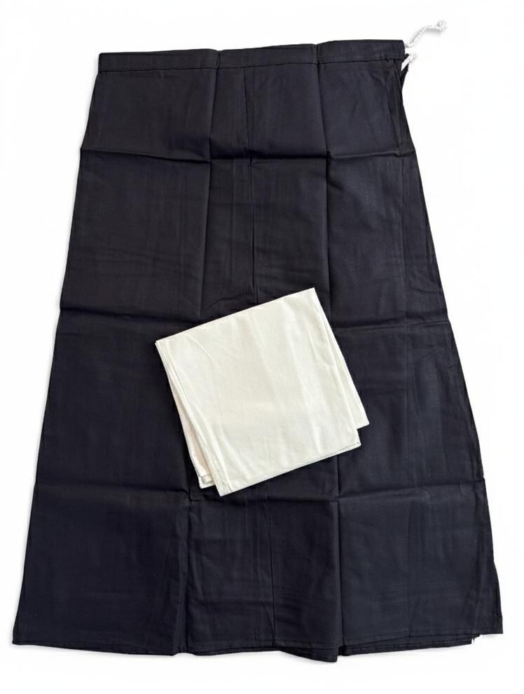 WhatsApp Image 2026-01-12 at 5.24.30 PM under skirt -2 piece cream+black - Image 1