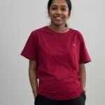 Twin Birds Ladies Top -cherry berry