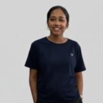 Twin Birds Ladies Top -navy blue