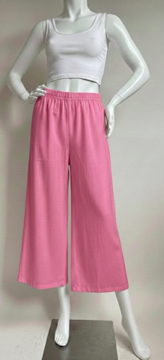 WhatsApp Image 2026-01-17 at 1.13.32 PM(3) Rayon Palazzo Pant Pink - Image 1