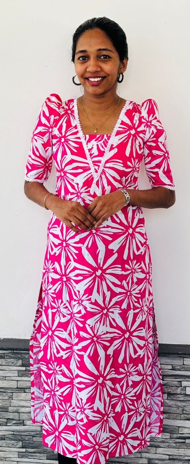 WhatsApp Image 2026-02-13 at 11.31.07 AM Slitted Top Magenta - Image 1