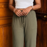 Twin Birds Easy Pant  Turtle Green