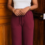 Twin Birds Easy Pant cherry berry