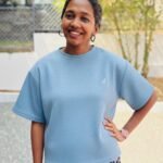 Ladies Top -light blue