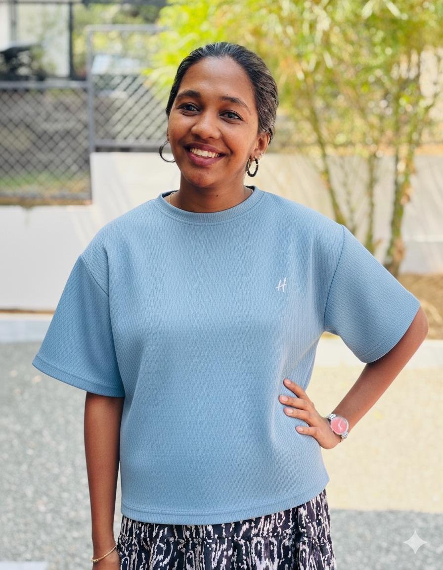 WhatsApp Image 2026-02-13 at 1.55.36 PM Ladies Top -light blue - Image 1