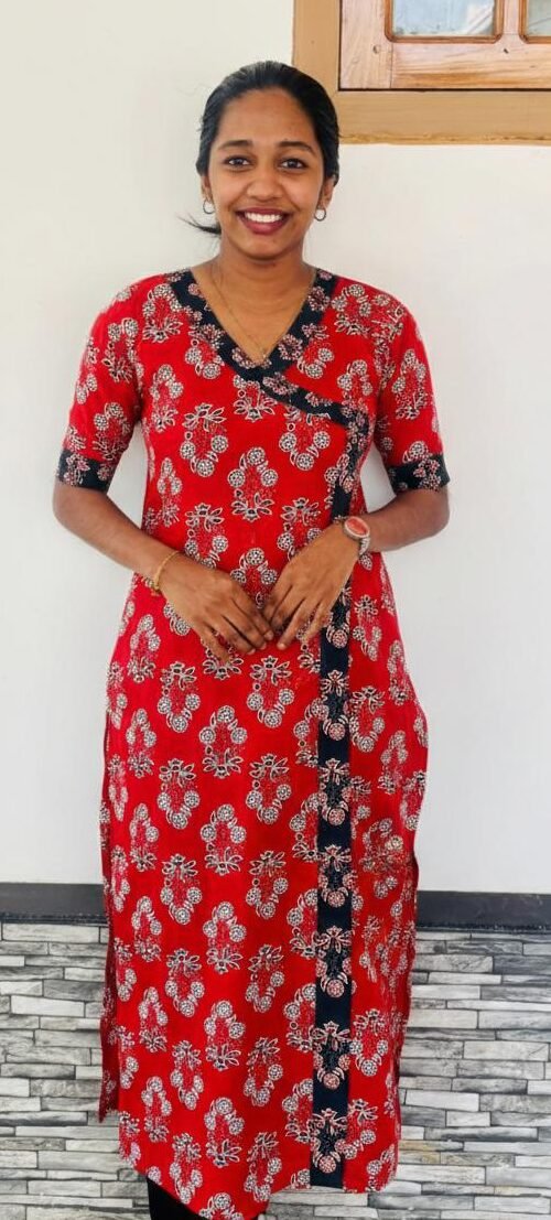 WhatsApp Image 2026-02-16 at 2.02.16 PM Slitted Top red f - Image 1