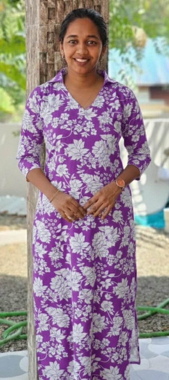 WhatsApp Image 2026-02-19 at 1.36.50 PM Slitted Top With Collar lavander - Image 1