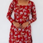 Slitted Top With FullSleeve Maroon