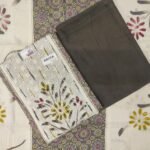 Un Stiched Salwar Suits -Gray F