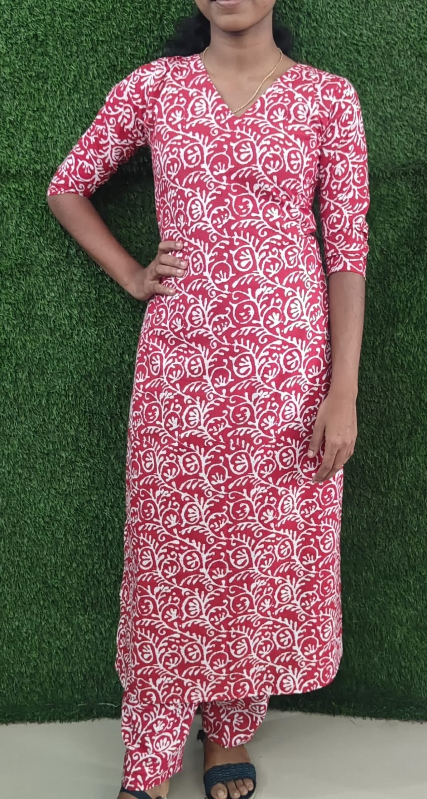 WhatsApp Image 2025-08-11 at 5.48.41 PM(3) Slitted Top Plus Bottom - Image 1