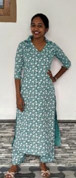 Slitted Top Plus Bottom light green