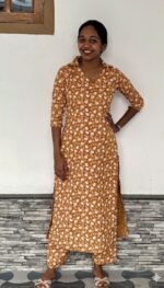 Slitted Top Plus Bottom  mustard yellow