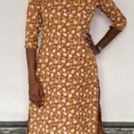 Slitted Top Plus Bottom  mustard yellow