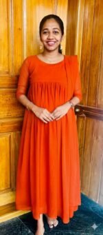 Georgette Kurthi With Duppatta o - Image 2