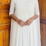 Georgette Kurthi With Duppatta White