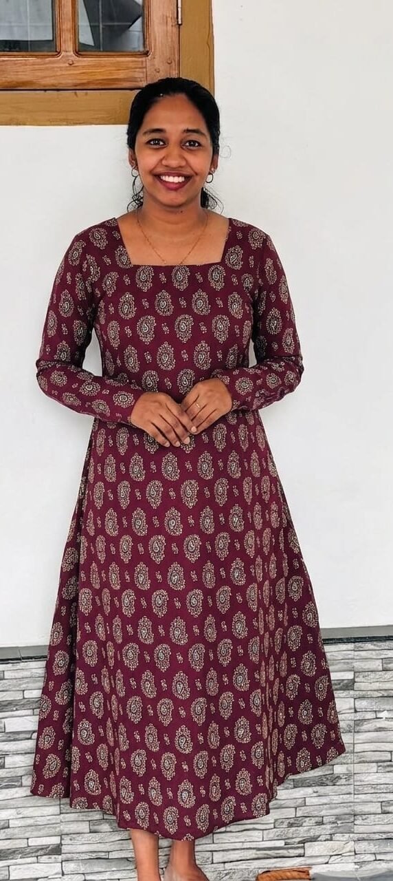 WhatsApp Image 2026-03-30 at 4.46.36 PM A Line Kurthi- maroon - Image 1