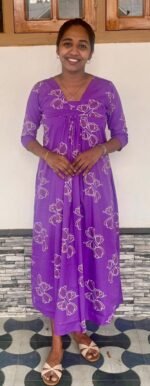 Feeding Top with two side zip -lavander