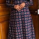 A Line Full Sleeve Top Plus Bottom-Blue