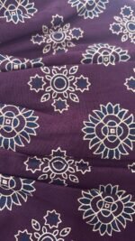 Kids Frock maroon (flower) - Image 2