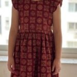 Kids Frock maroon S