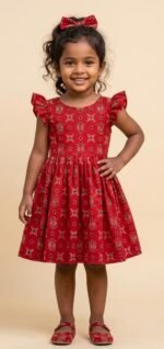 Kids Frock red-O