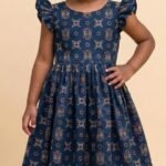 Kids Frock blue-O