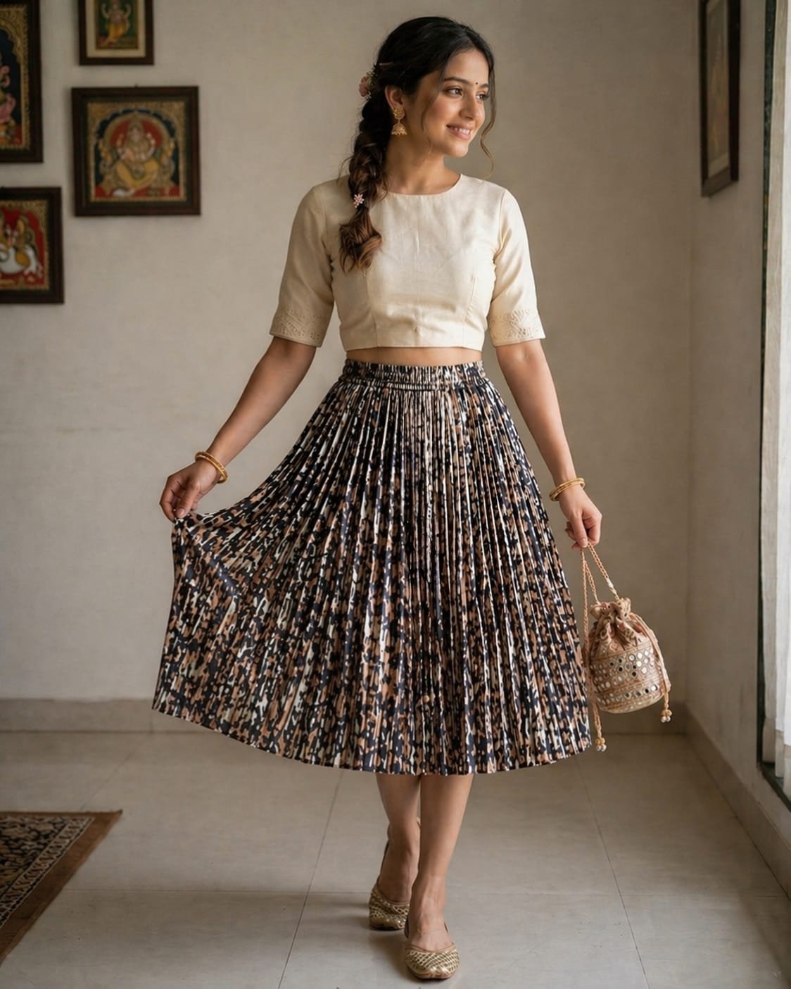 WhatsApp Image 2026-04-24 at 2.36.24 PM Skirt -S - Image 1