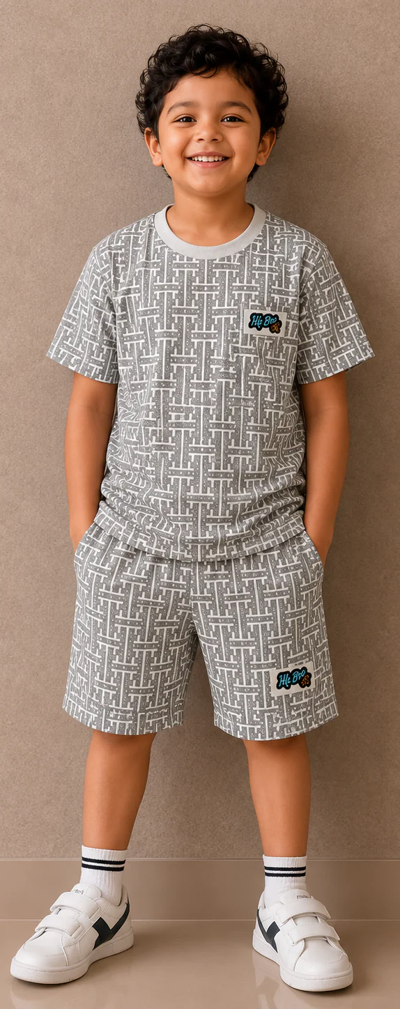 Baniyan Set-grey - Image 1
