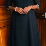 A Line Kurthi-Green