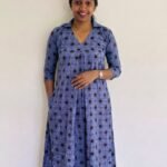 A Line Kurthi light blue-OO