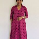 A Line Kurthi magenta-OO