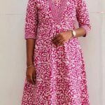 A Line Kurthi-Pink