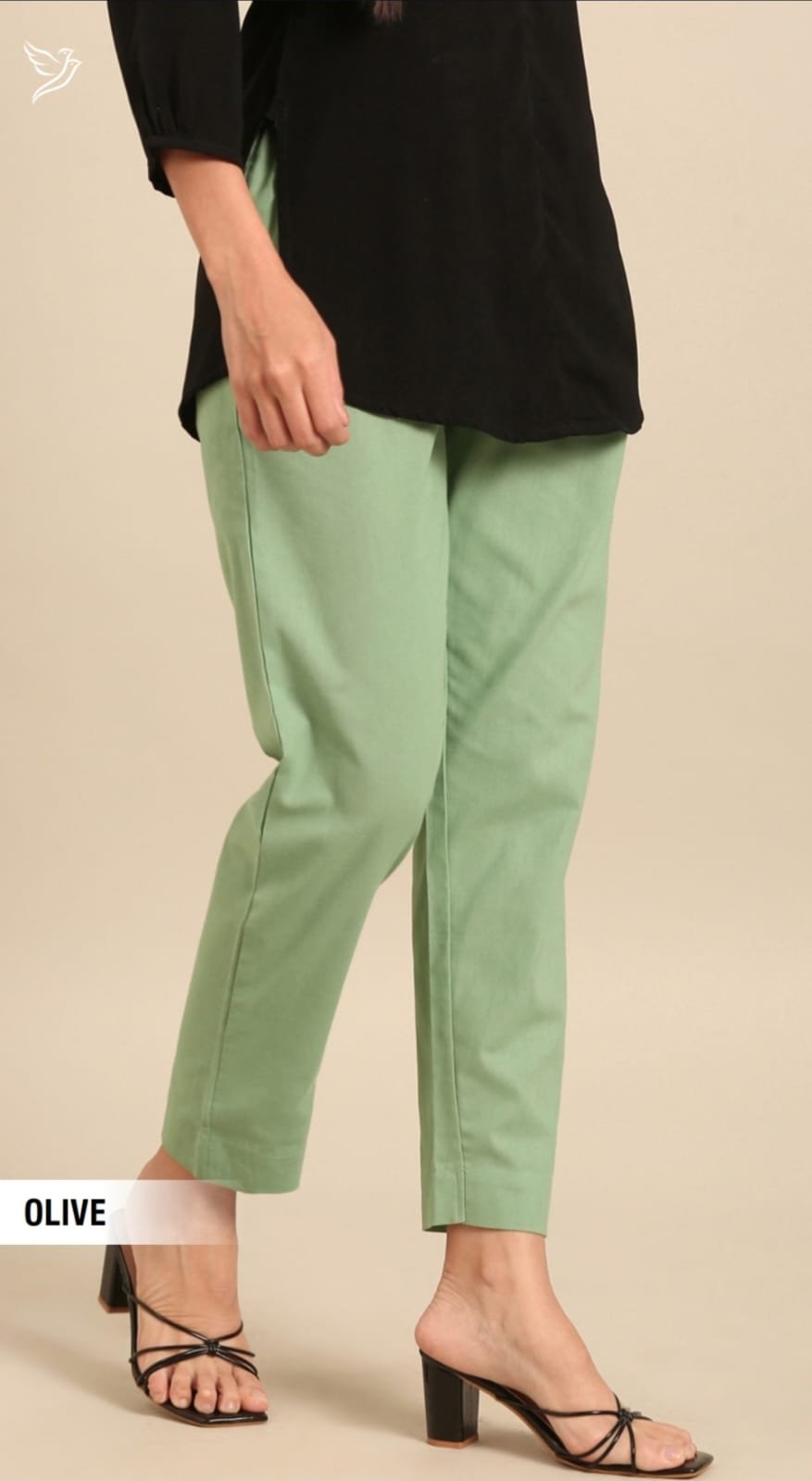 WhatsApp Image 2026-05-06 at 4.41.35 PM Twin Birds Cotton Pant-Olive - Image 1