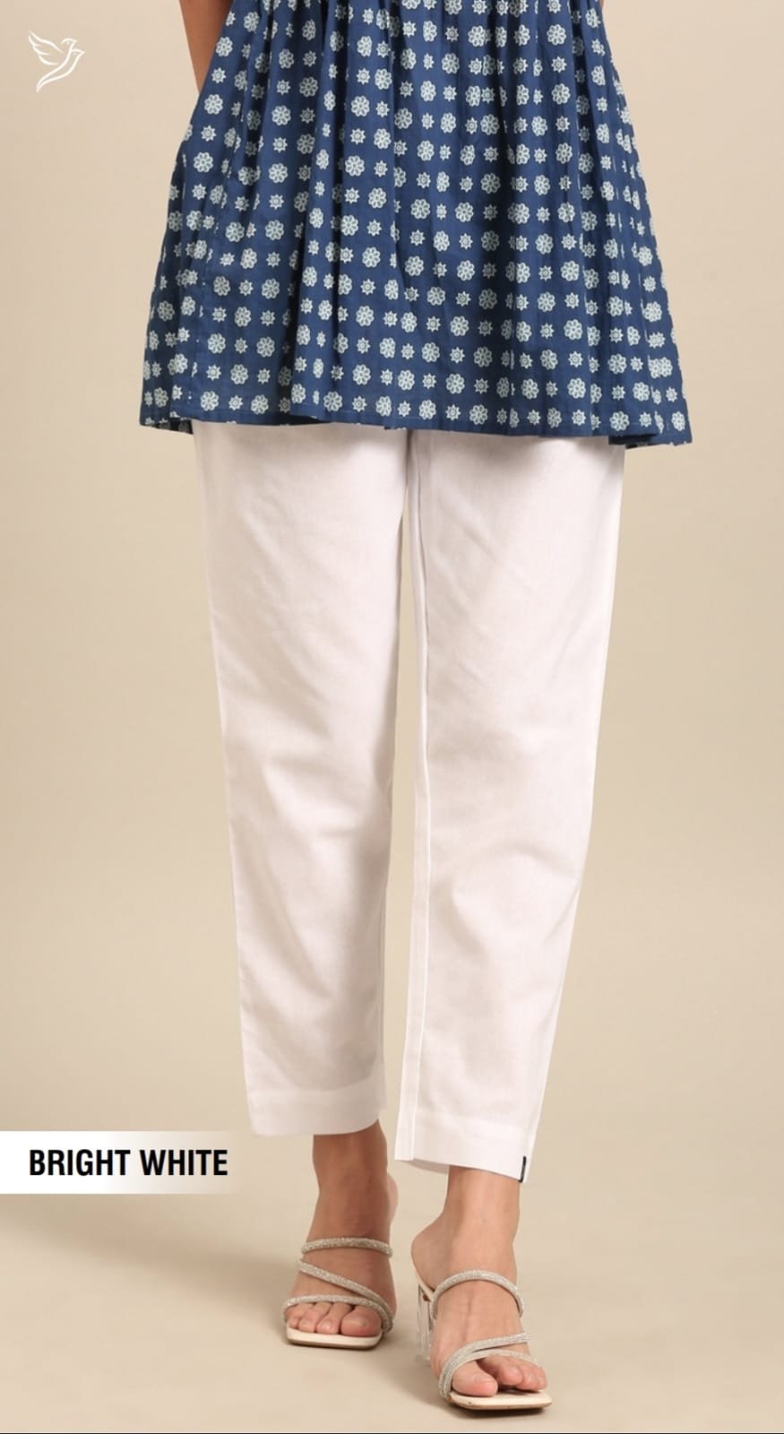 WhatsApp Image 2026-05-06 at 4.41.36 PM Twin Birds Cotton Pant-White - Image 1
