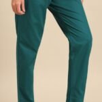 Twin Birds Cotton Pant-Teal Deal