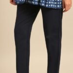 Twin Birds Cotton pant-Deep Navy