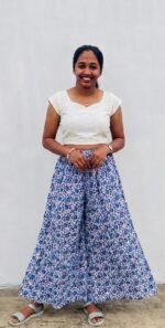 6 piece panel Cotton Palazzo -***