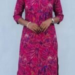 Slitted Top Plus Bottom-Magenta