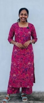 Slitted Top Plus Bottom-Magenta