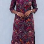 Slitted Top Plus Bottom-Maroon