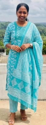 Slitted Top Plus Bottom With Duppatta